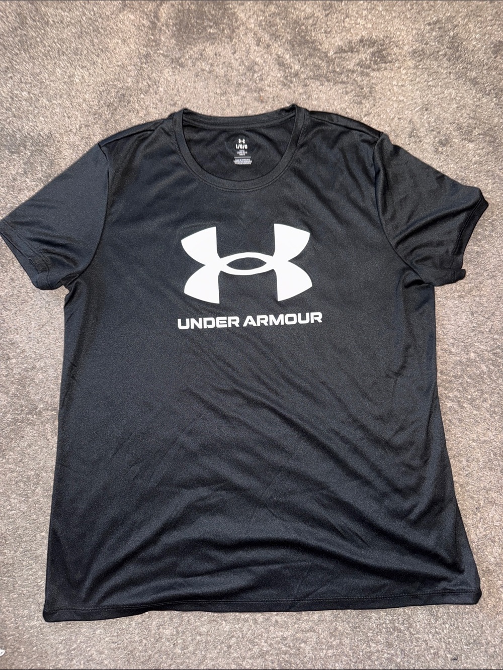 Under Armour Black Logo Short Sleeve Performance Shirt
